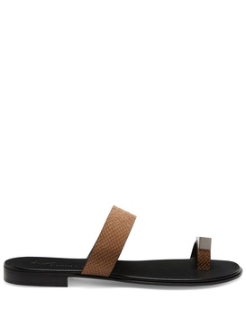 Bardack snakeskin-effect sandals 