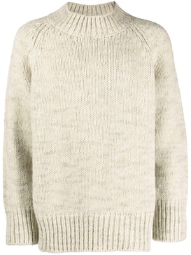 chunky-knit crew-neck jumper 