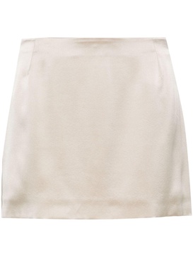 silk A-line miniskirt