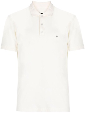 logo-embroidered cotton polo shirt