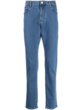 low-rise straight-leg jeans