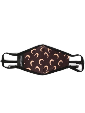 crescent moon print face mask