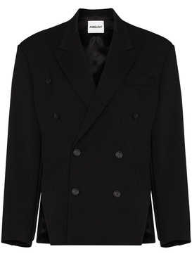 double-breasted tailored blazer