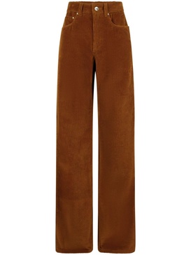 wide-leg corduroy trousers