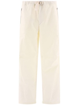 belted straight-leg trousers