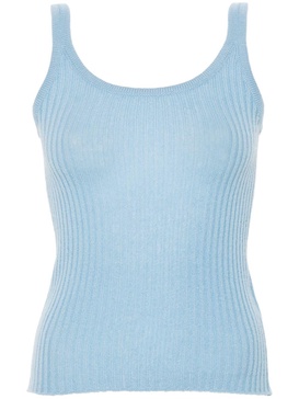 ribbed cashmere tank top