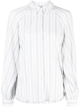 Viscose stripe raglan shirt