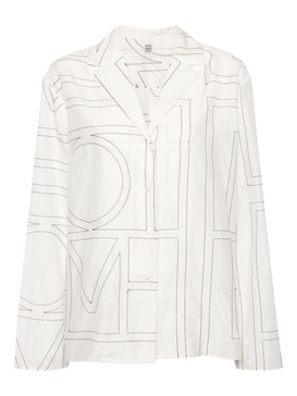 monogram-embroidered shirt