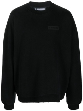 logo-patch crew-neck sweatshirt