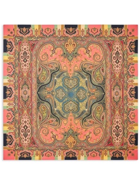 paisley-print square scarf