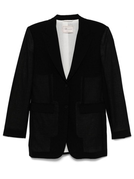 wool single-breasted blazer