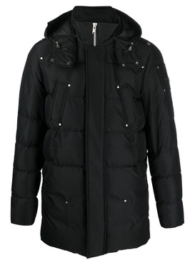 detachable-hood padded coat