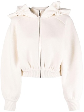 La Maille Crinoline ruffled hoodie