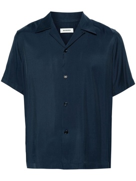 short-sleeve twill shirt