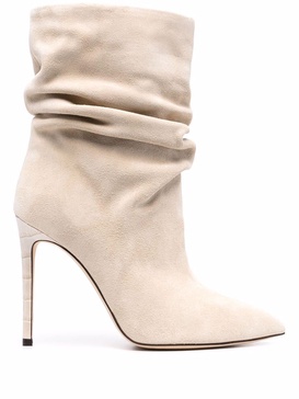 slouchy suede boots