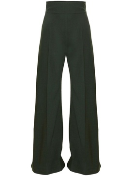 high-waisted wide-leg trousers