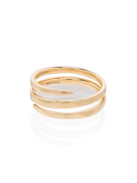 18kt yellow gold Coil ring