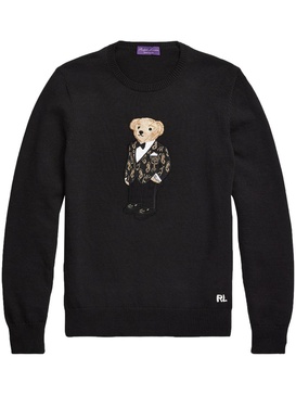 teddy-bear motif jumper