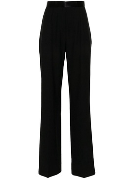 wide-leg tailored trousers