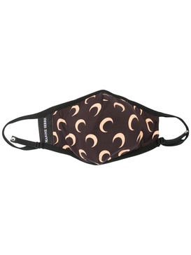 crescent print face mask