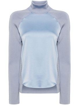 Mateo panelled turtleneck top