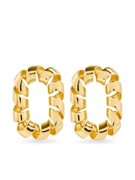 XL twisted link earrings