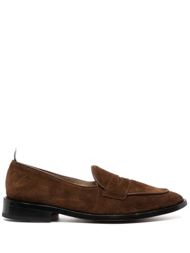 Varsity suede penny loafers