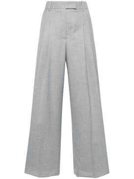 high-waist wide-leg trousers