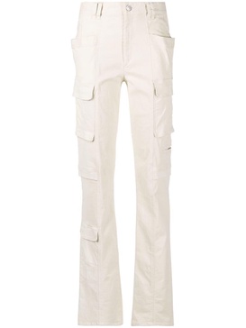 slim-cut cargo trousers