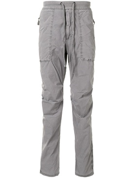 mid-rise straight leg trousers