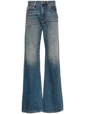 high-rise wide-leg jeans