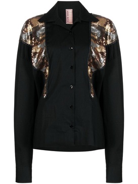 Dolly sequin-panel shirt