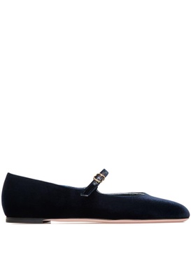 velvet ballerina shoes