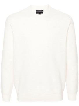 crew-neck virgin wool jumper