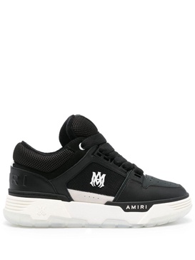 MA-1 leather low top sneakers