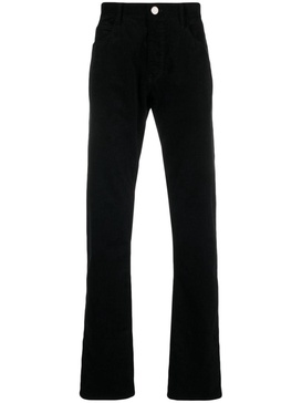 mid-rise cotton straight jeans