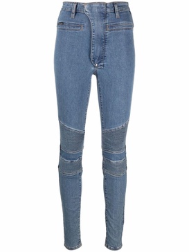 Iconic high waist biker jeans 