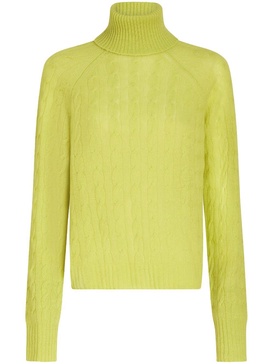 cable-knit cashmere jumper