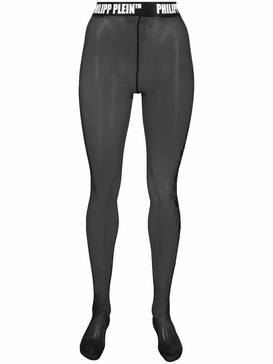 One Step logo-waistband tights