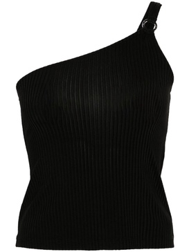 one-shoulder ribbed top