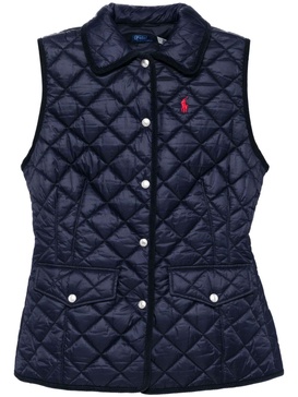 embroidered logo gilet