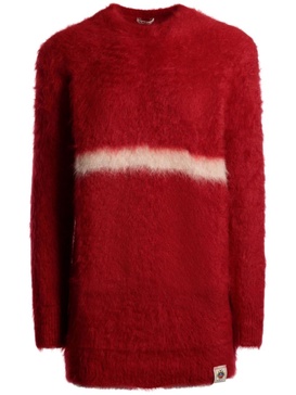 crew-neck mohair sweater