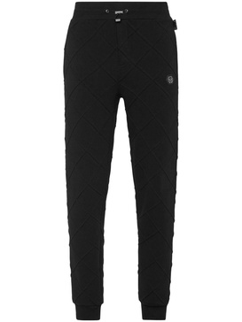 logo-appliqué quilted track pants