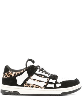 Amiri Woman Leopard Skel-Top Low