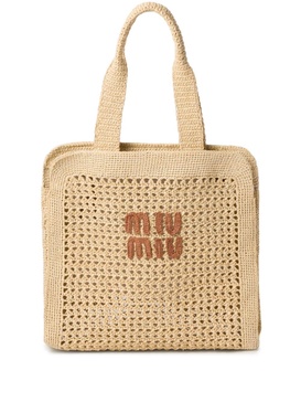 woven raffia tote bag