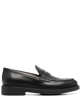 leather penny loafers