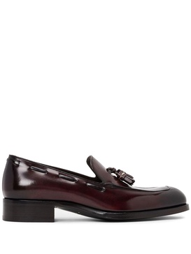 tassel-detail leather loafers