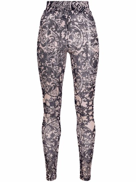 New Baroque  printed tulle leggings