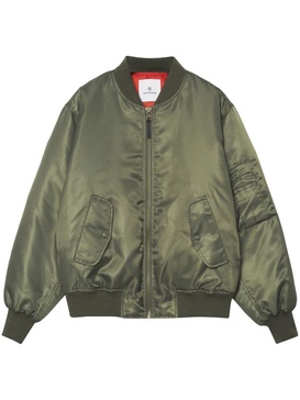 Leon satin bomber jacket