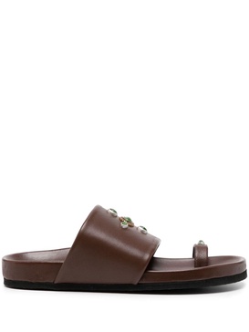 Tyche Chocolate Toe Ring Sandal